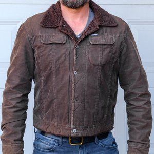 Brown Diesel Corduroy and Fleece Jacket
